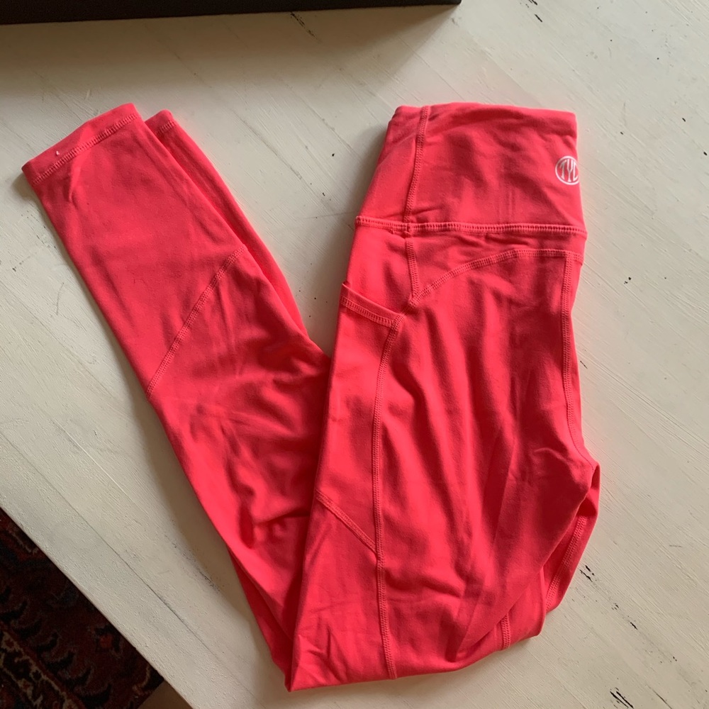 Neon pink high waist Til You Collapse leggings